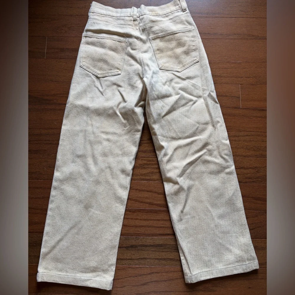 Zara Gold Metallic Jeans Size Small